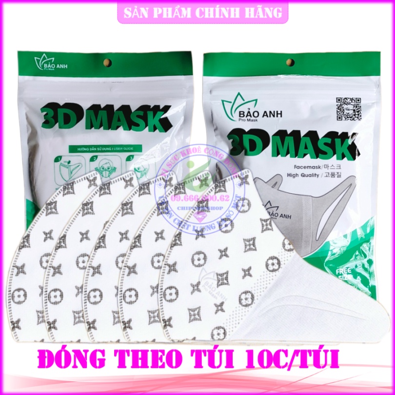 Khẩu Trang 3D MASK Công Nghệ dập Nhật Bản Xuân Lai XL, Masuji, Monji, Unicharm, Duy Khánh . Kháng khuẩn chống bụi mịn 3D