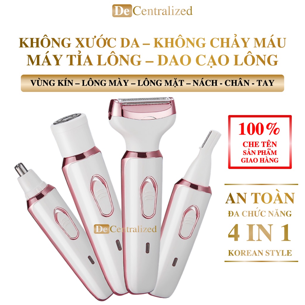 Dao Cạo Lông Vùng Kín Bikini Cạo Lông Mặt Tỉa Lông Mày, Máy Cạo Lông Wax Lông Tẩy Lông Nách Cắt Tỉa Lông Mũi Đa Năng