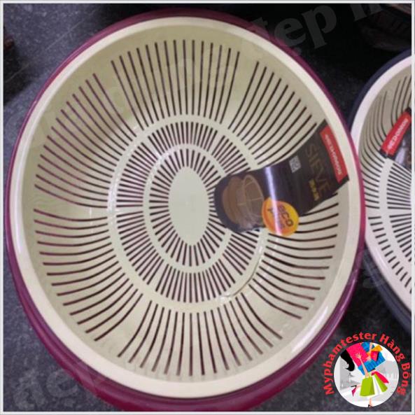 Rổ nhựa bầu 2 lớp hàng xuất nhật cao cấp 3 cỡ