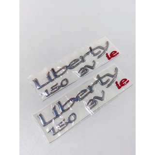 Bộ tem nổi chữ Liberty 125/ 150 3V ie đỏ, decal cao cấp chống thấm nước không bay màu