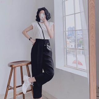 Set áo sát nách kèm quần baggy dành cho nữ