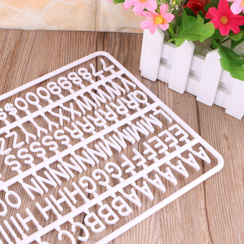 Bảng Chữ Cái Biểu Tượng Blala Bằng Nhựa Có Thể Thay Đổi