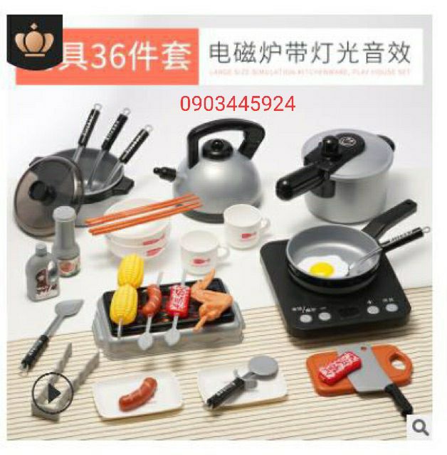 Bộ đồ chơi nấu ăn 36 món cao cấp - Hàng Chuẩn Giá Sỉ