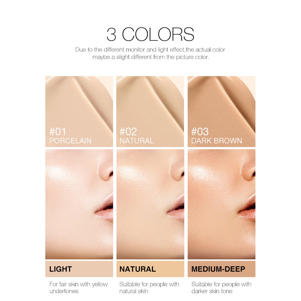 O.TWO.O Foundation Waterproof Oil Control 3 Colors 69g