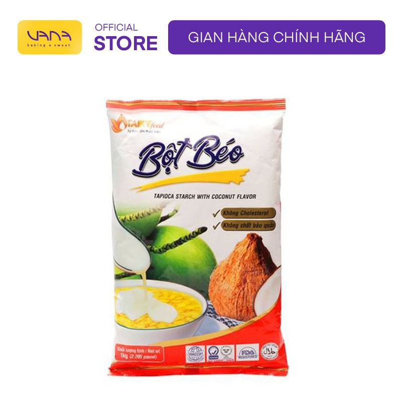 Bột béo tài ký 1kg dùng làm bánh, chè đảm bảo an toàn cho sức khỏe người dùng