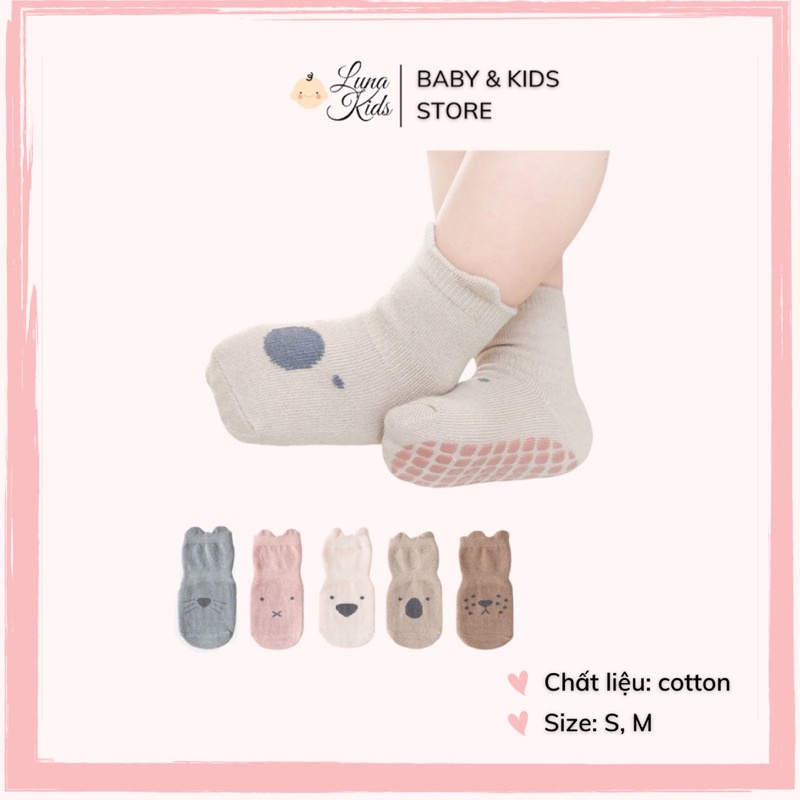 Tất cao cổ chống trơn trượt Nemobaby hình dễ thương cho bé, bé trai, bé gái - LunaKids