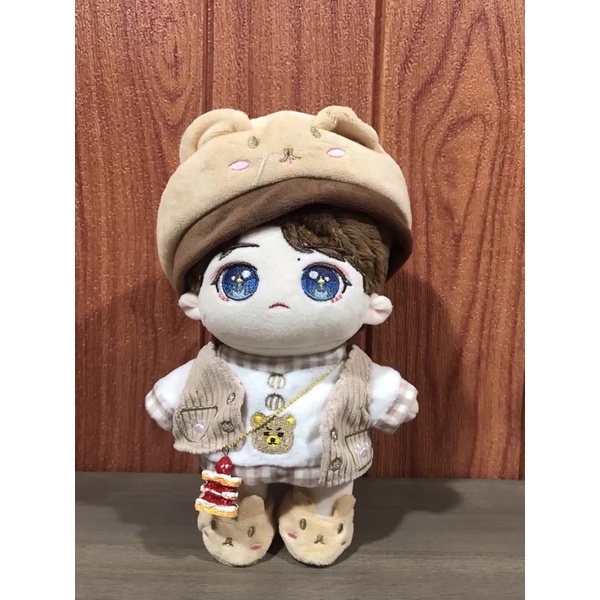 Set Gấu đậu nành cho doll 20cm nhỏ người