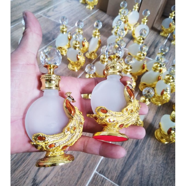 xã kho Vỏ chai công màu vàng nhỏ 17ml đựng tinh dầu triếc nước hoa duba