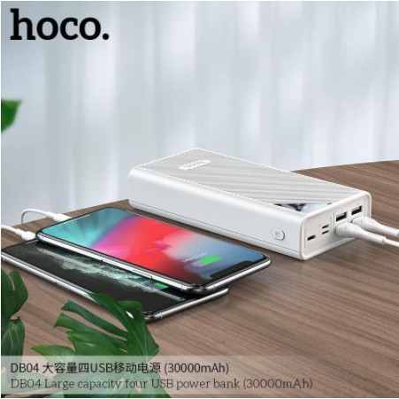 Sạc Dự Phòng 30000mAh Hoco DB04 Hỗ Trợ 4 Cổng USB { BẢO HÀNH CHÍNH HÃNG}