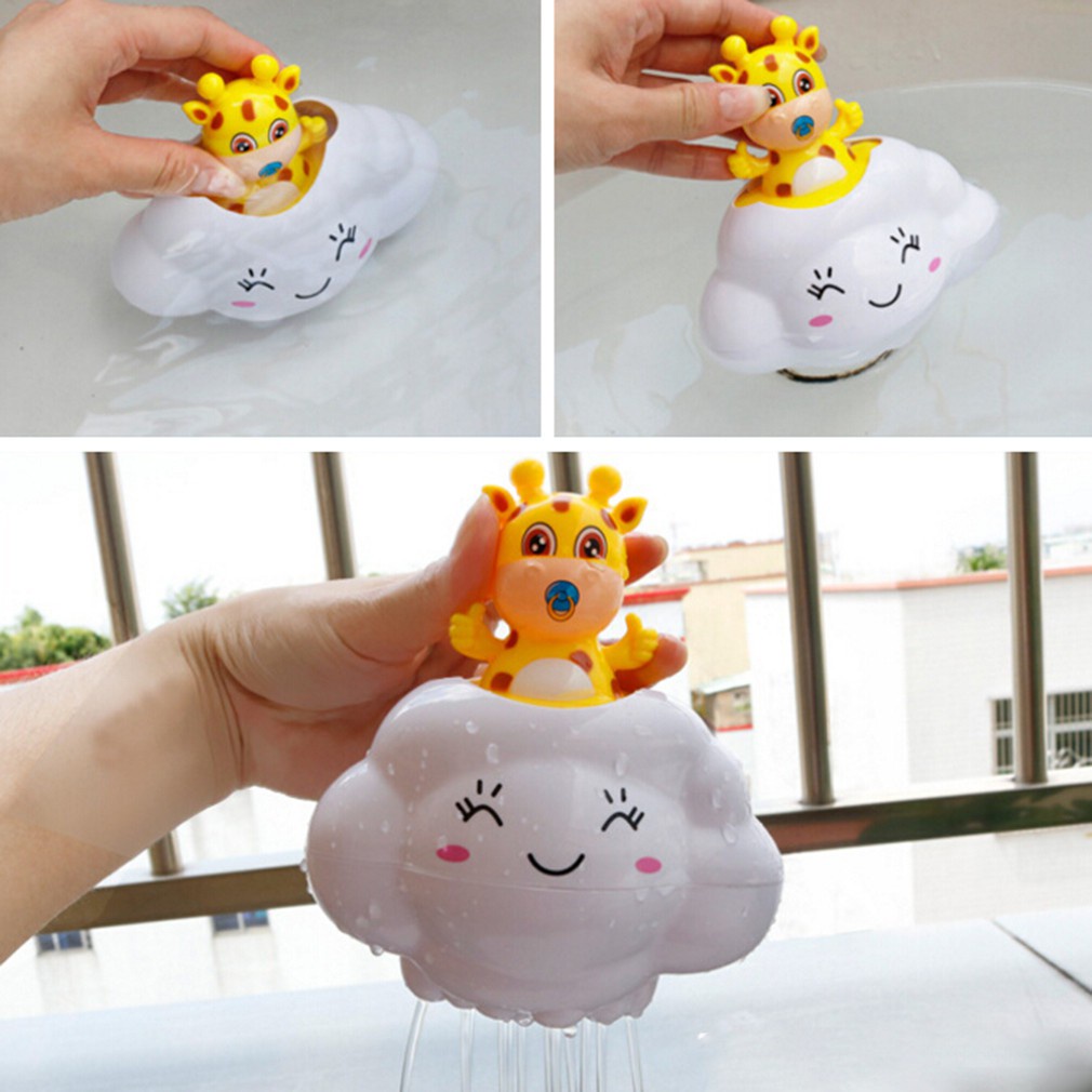 Đồ Chơi Bồn Tắm Hình Hươu Và Đám Mây Mưa Cho Bé