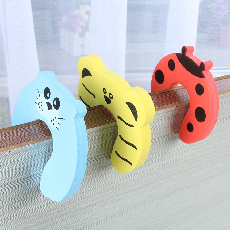 Dụng Cụ Chặn Cửa Bằng EVA Hình Thú Hoạt Hình Chống Kẹp Tay Bảo Vệ An Toàn Cho Bé