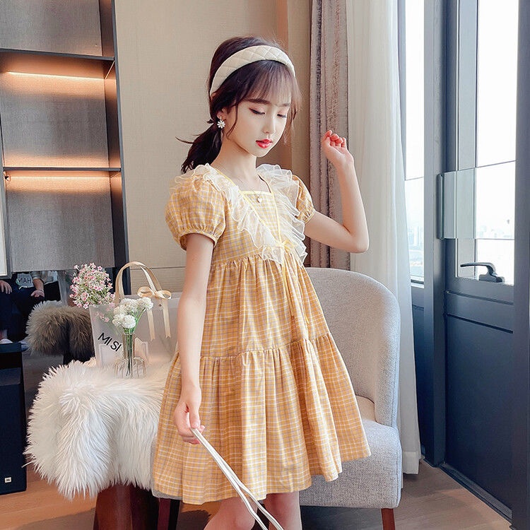 Mới Đầm Sọc Ca Rô Size Lớn Vừa Thời Trang Đáng Yêu Dành Cho Bé Gái