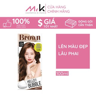 Thuốc nhuộm tóc tạo bọt màu nâu socola MiseEnScene 6N Choco Brown, lên màu đẹp, lâu phai