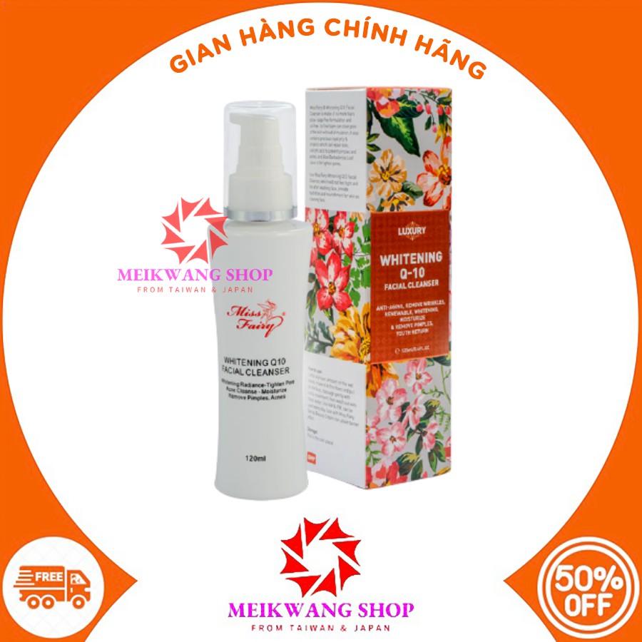 GEL RỬA MẶT MISS FAIRY Q10 - Q10 CLEANSER (Làm sạch sâu - Làm trắng - Kiểm soát nhờn )120ml