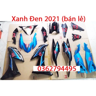 Dàn áo winner x xanh đen 2021 zin chính hãng honda