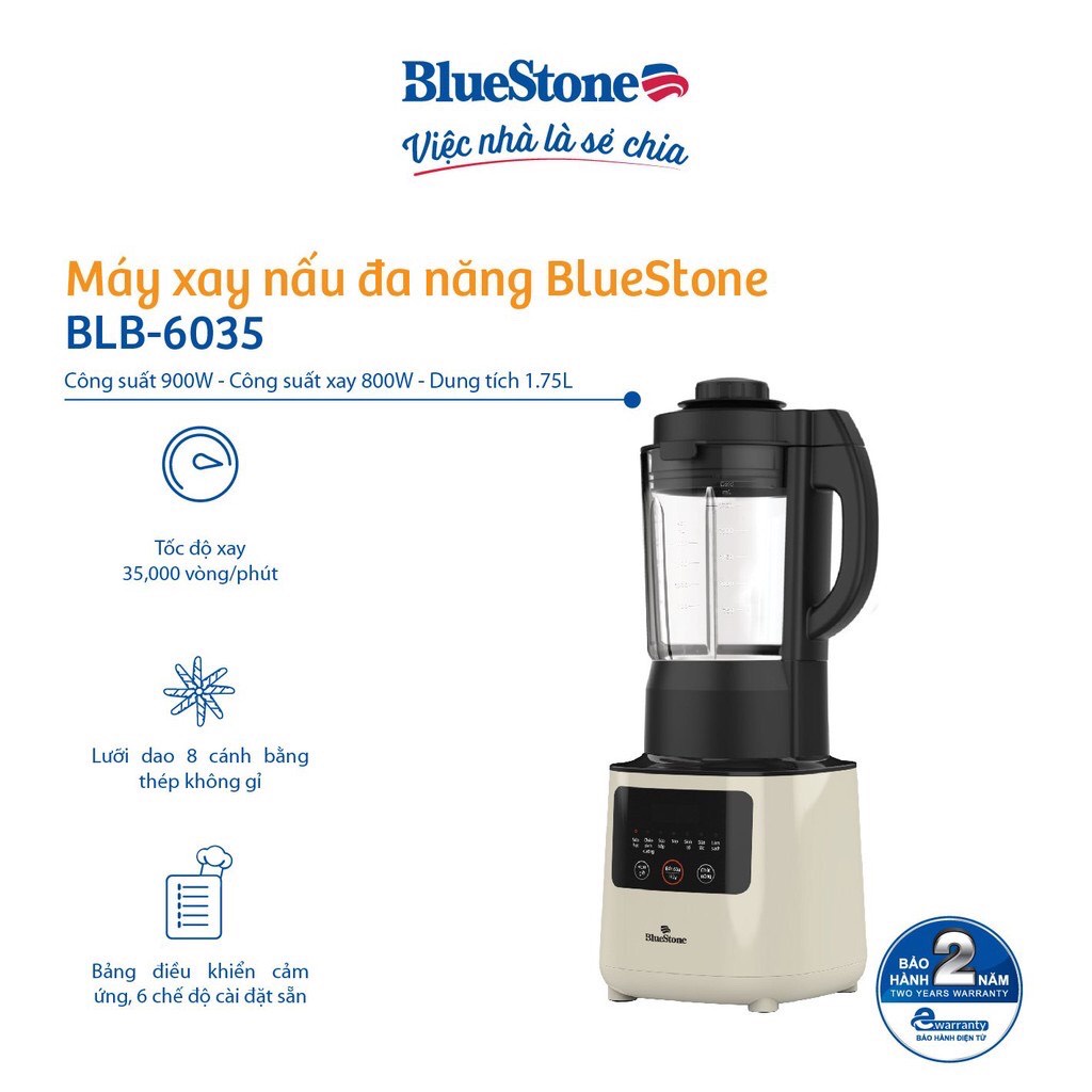 Máy Làm Sữa Hạt Đa Năng BlueStone BLB-6035 - Hàng chính hãng - Bảo hành 24 tháng