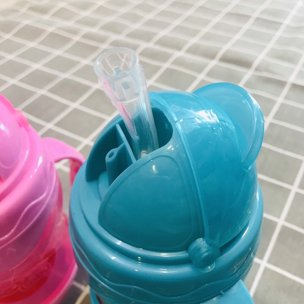 Bình tập uống nước 240ml GB Baby Hàn Quốc có ống hút chống sặc