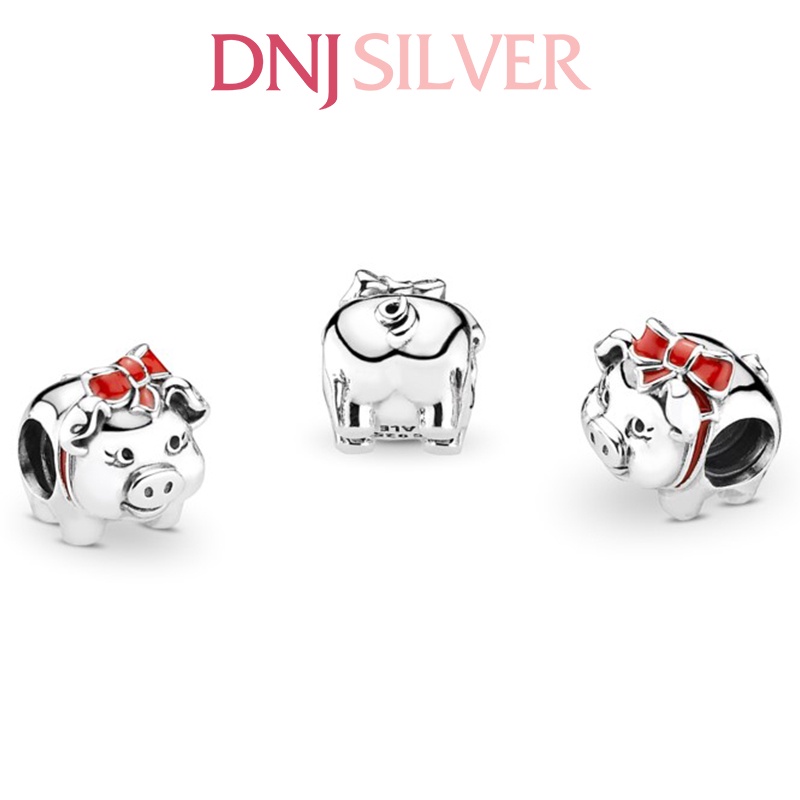 Charm bạc 925 cao cấp, hàng chuẩn bạc - Charm Piggy bank thích hợp để mix vòng tay charm - DN226