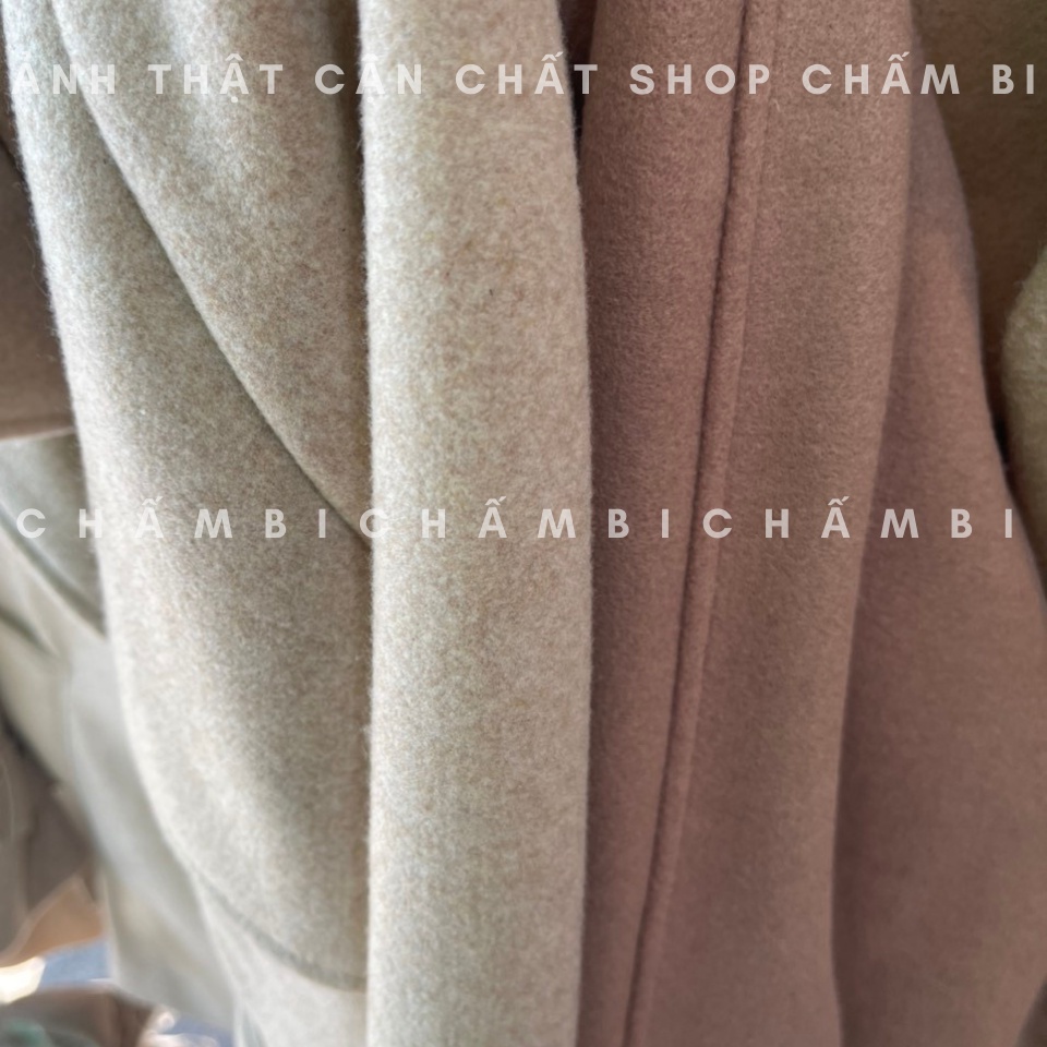 Áo khoác dạ nữ dáng ngắn A.282, Áo khoác dạ mangto 4 cúc đai tay cách điệu phong cách Hàn Quốc (có kèm đai eo)