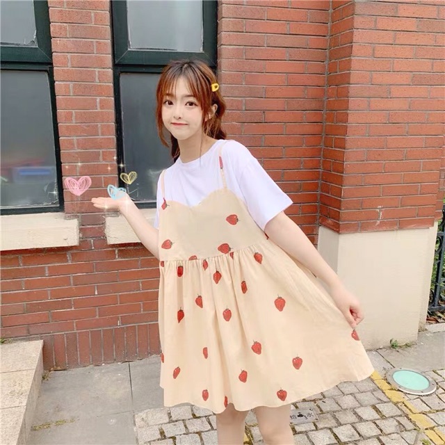 🍓Váy Baby Doll Dâu Trái Cây!!! | BigBuy360 - bigbuy360.vn