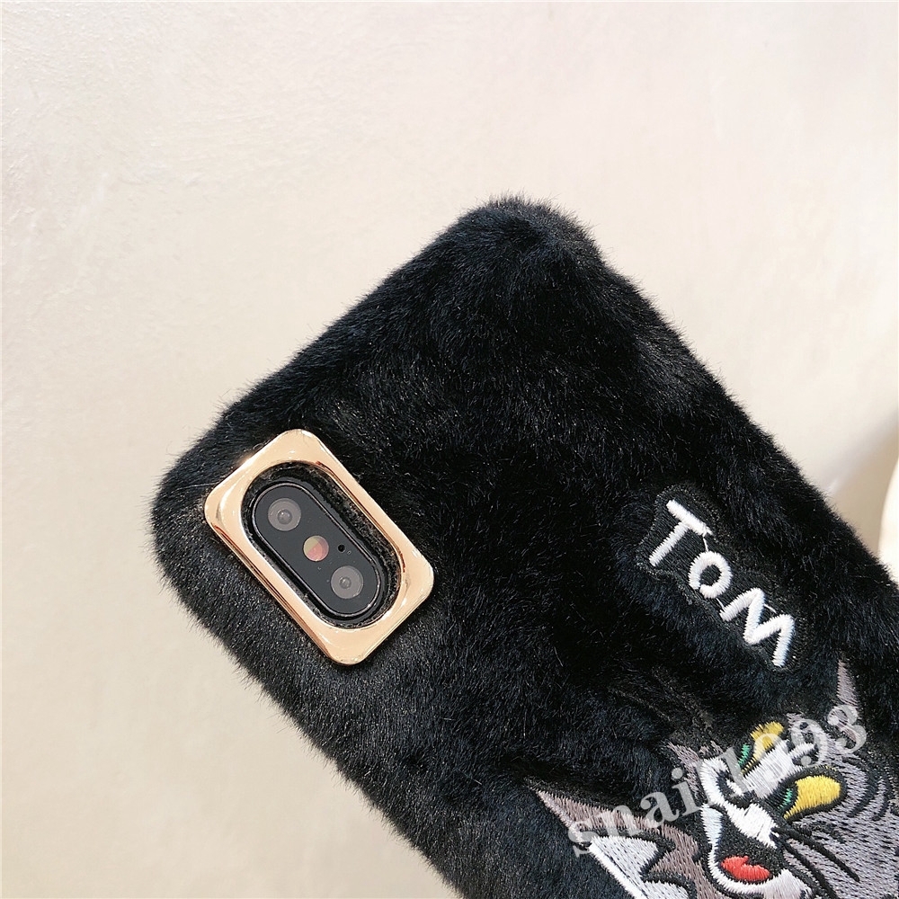 Ốp điện thoại nhồi bông mềm họa tiết Tom And Jerry cho IPhone 11 Pro Max X XS XR XSMax 8 7 6 6s Plus