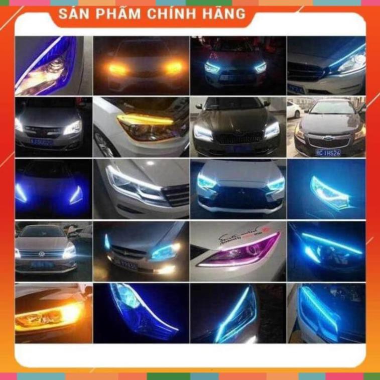 [HÀNG LOẠI 1] LED mí ô tô hiệu ứng xinhan đuổi kiểu Audi gắn ngoài.Bộ 8 màu nhiều chế độ