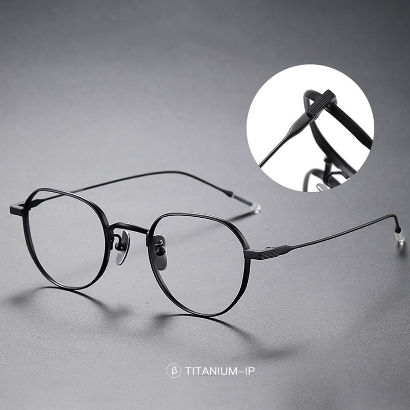 Kính Mắt Gọng Titan Nguyên Chất Kiểu Dáng vintage Sang Trọng Dành Cho Cả Nam Và Nữ