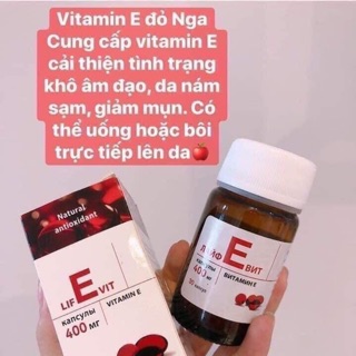 Vien uong Vitamin e đỏ nga