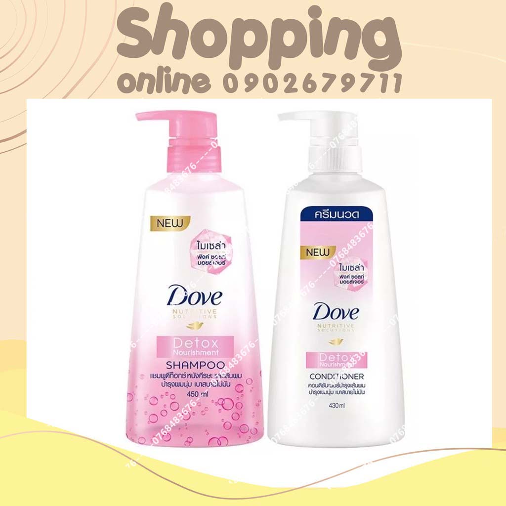 Dầu gội-dầu xả Dove 480ml