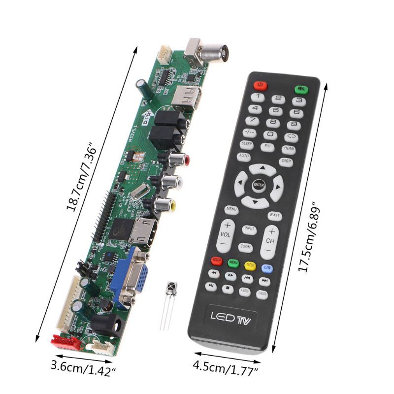 Bộ bo mạch điều khiển từ xa V29 AV TV VGA HDMI USB tiện dụng