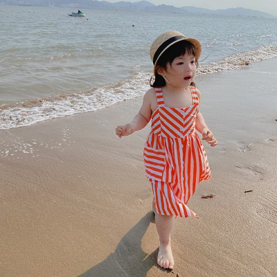 Đầm công chúa kẻ sọc cho bé gái