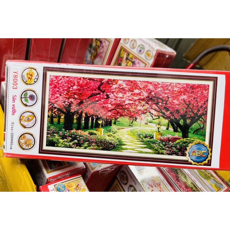 Tranh Đính Đá-Tranh Thêu Con Đường Tình Yêu-Rừng Cây Tím Y8001,Y8001,Y8003,Lv3005,Lv3006,Lv3071,FJ0759