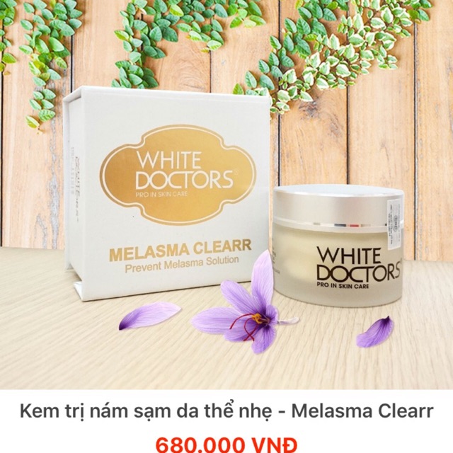 Kem làm sạch nám da sạm da thể nhẹ - Melasma Clearr