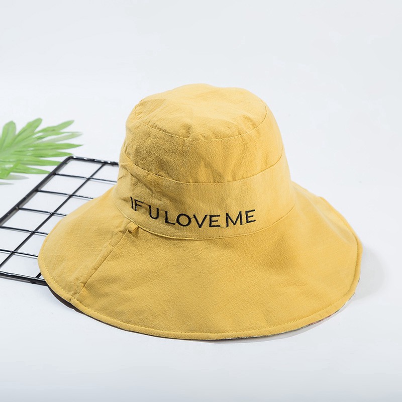 MŨ NÓN RỘNG VÀNH 2 MẶT VẢI COTTON PHỐI VIỀN MÀU