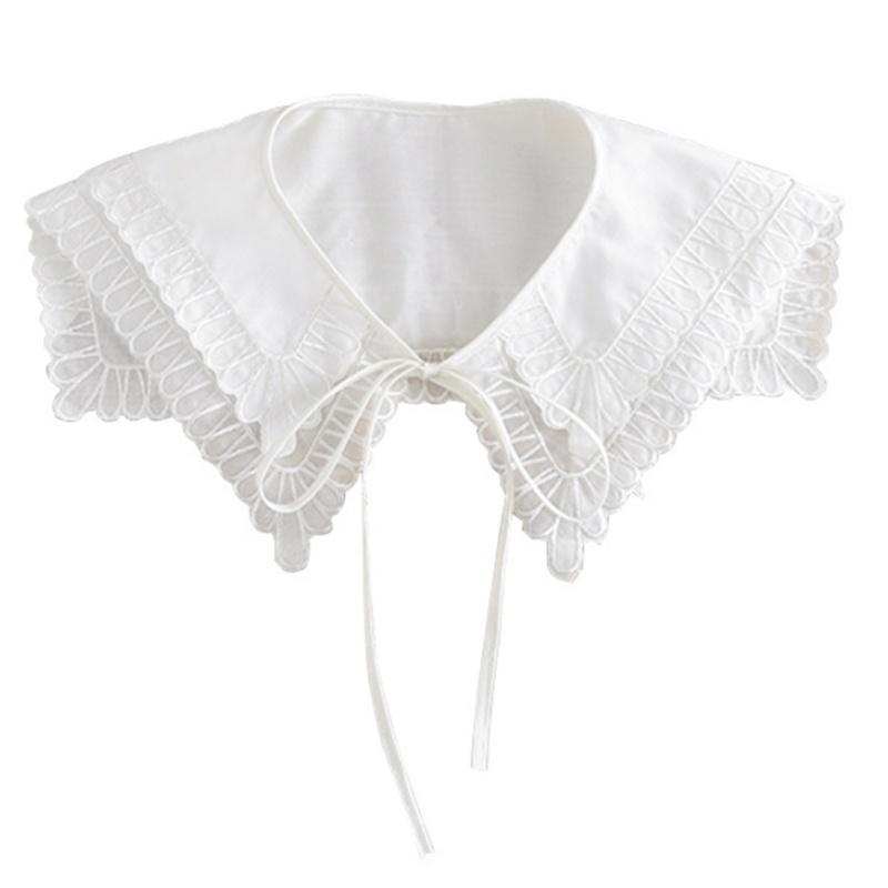 Khăn Choàng Cổ Giả Vải Tuyn Cột Dây Mini Nhiều Lớp Thanh Lịch Ngọt Ngào Cho Nữ