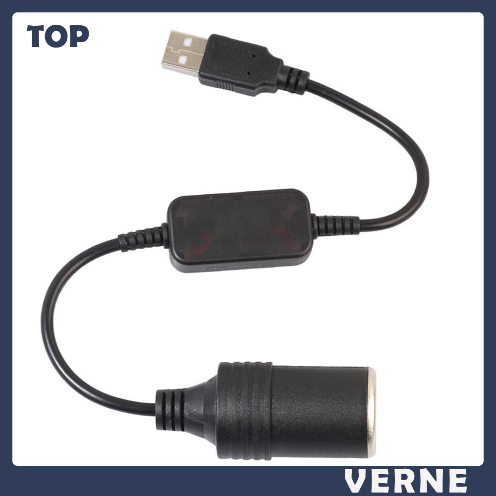 Cáp chuyển đổi tẩu sạc 5V USB sang 12V cho xe hơi tiện dụng