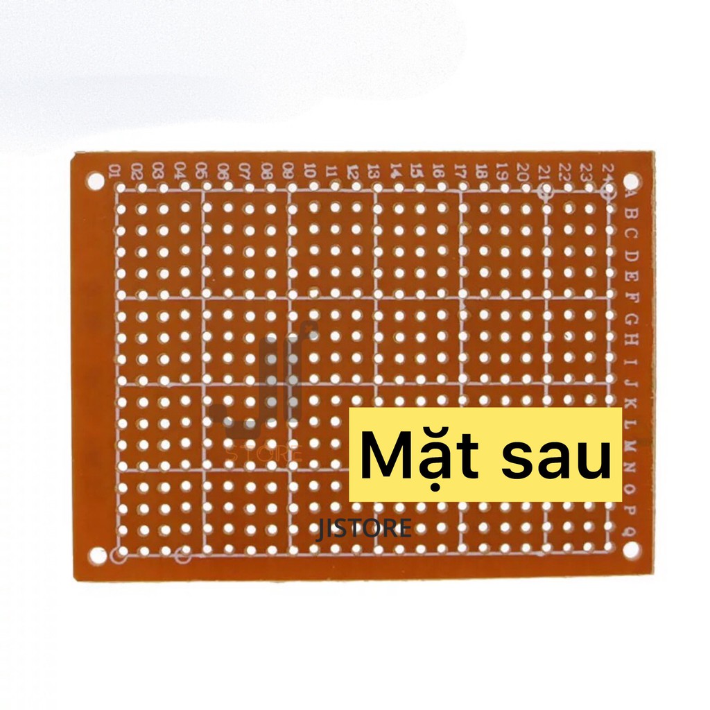 Combo 5 mạch PCB Hàn Test Board kích thước 5x7cm  bước lỗ 2.54mm