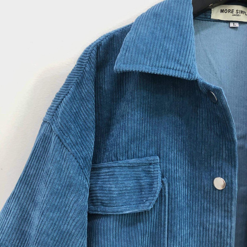 Áo Khoác Nhung Gân JONEY Form Rộng Tay Dài Ulzzang (Ảnh Thật) | BigBuy360 - bigbuy360.vn