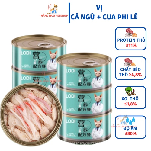 Pate cho mèo, pate tươi cho mèo, đồ ăn cho mèo LODI