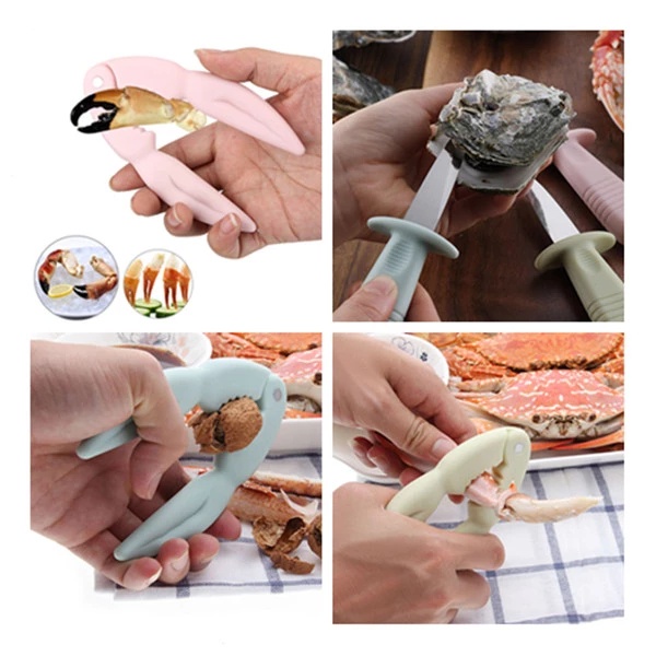 [Mới] Dụng Cụ Kẹp Hạt Óc Chó / Vỏ Cua Ăn Hải Sản Bằng Nhựa Đa Năng Màu Sắc Ngẫu Nhiên Cho Nhà