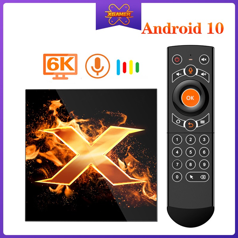 GOOGLE Đầu Tv Box X1 Hệ Điều Hành Android 10 4g 64gb 4k 1080p 2.4g &amp; 5g Wifi Bt5.0