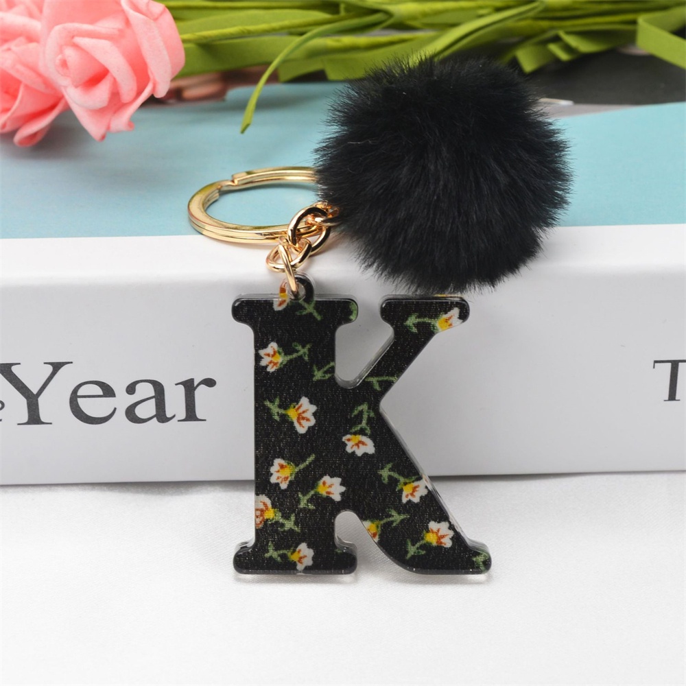 Móc Khóa Mặt 26 Chữ Cái Từ A-Z Phong Cách Vintage