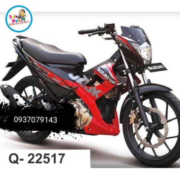 Tem rời raider xăng cơ đỏ đen 3 lớp ko bay màu