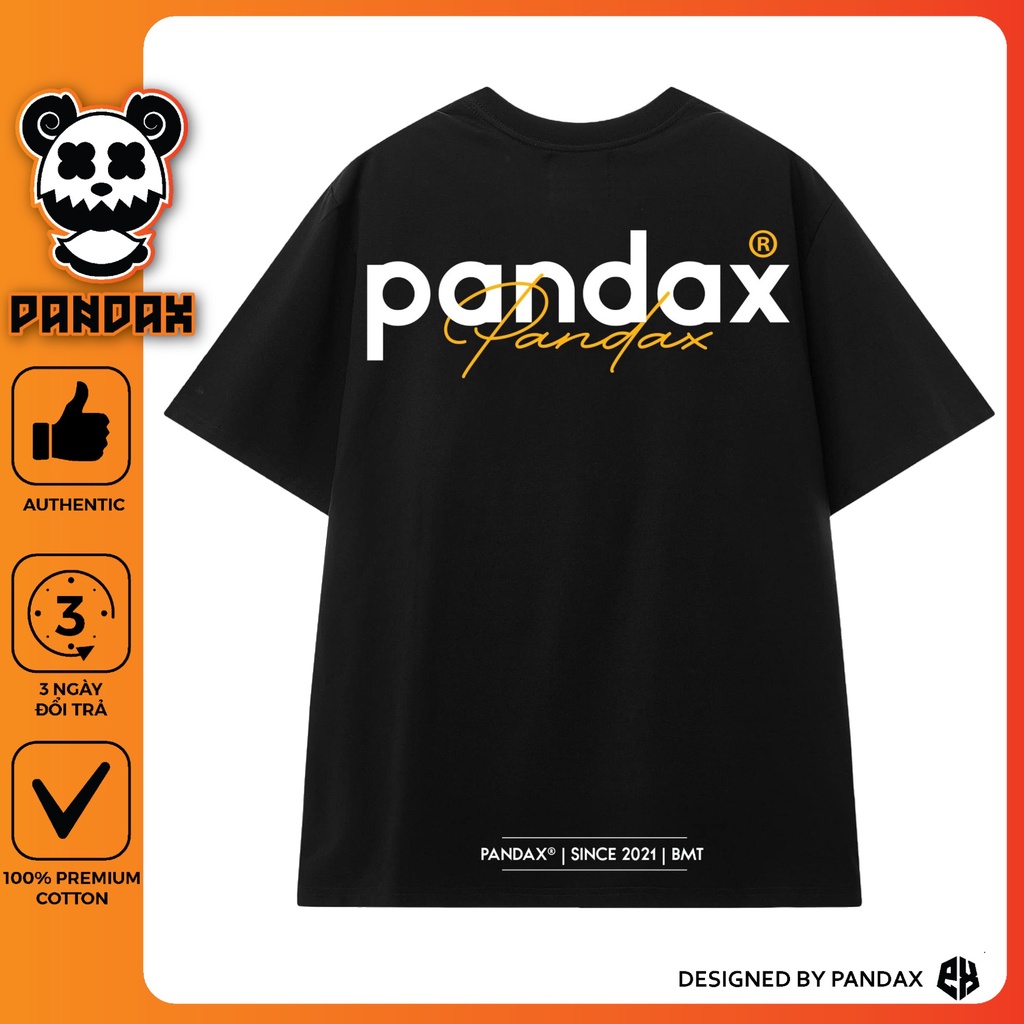 Áo thun tay lỡ PANDAX phông Unisex nam nữ Premium Cotton oversize form rộng BASIC LOGO [ Full Box ] | BigBuy360 - bigbuy360.vn