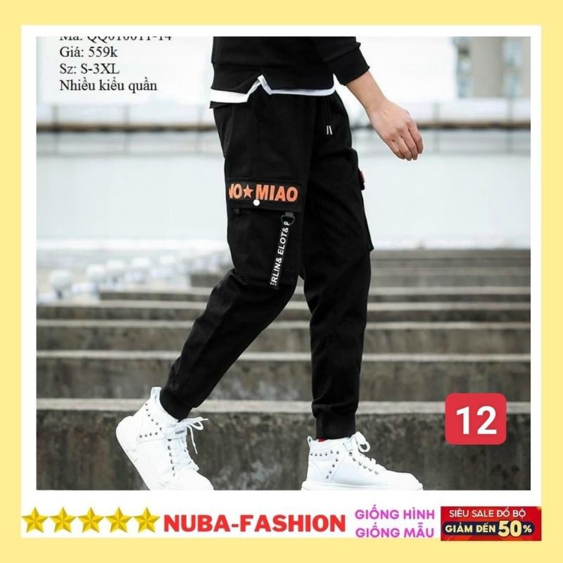 Quần jogger nam túi hộp,chất vải kaki,cá tính trẻ trung,NUCA 12 tcs