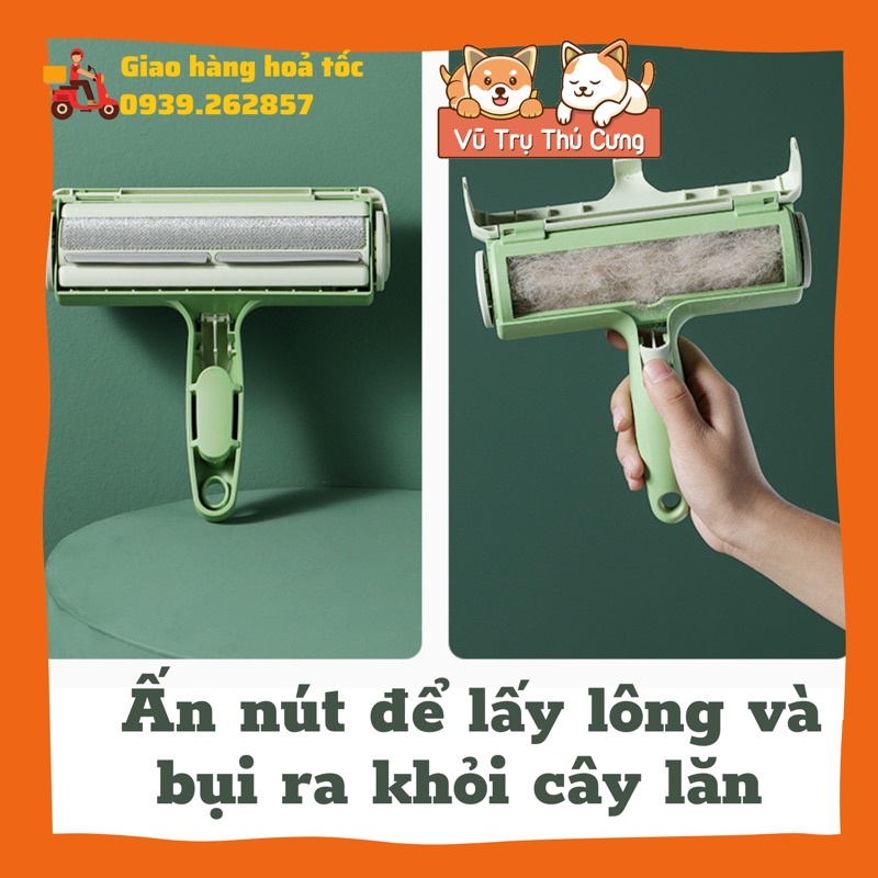 Cây lăn lông tĩnh điện, lăn bụi quần áo, bụi sofa, vệ sinh giường nệm
