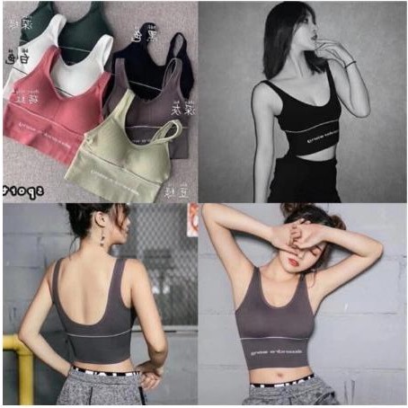 Áo bra gym yoga bra thể thao dáng crotop hàng xịn giá rẻ frê size từ 40-58kg