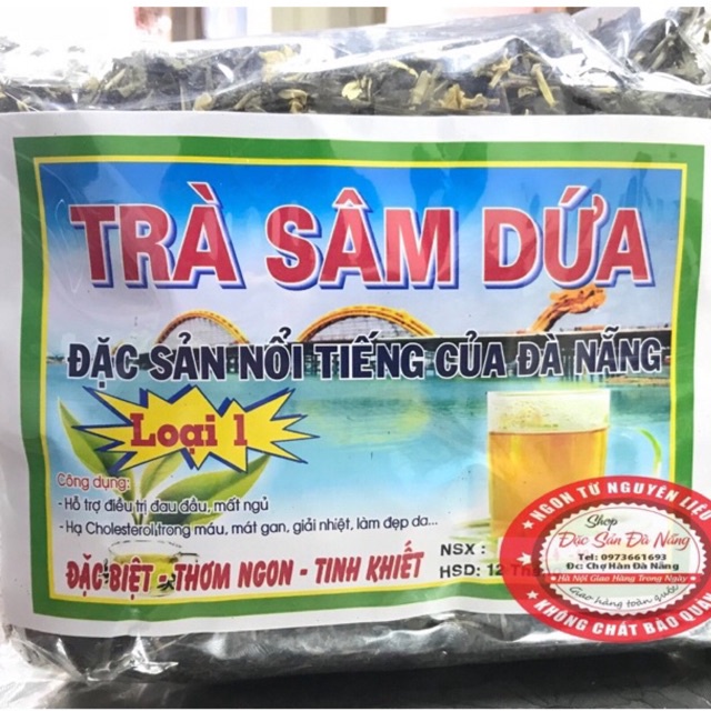 Trà Sâm Dứa Thơm Thanh Nhiệt Mát Gan Dễ Ngủ Gói 500g Đặc Sản Đà Nẵng