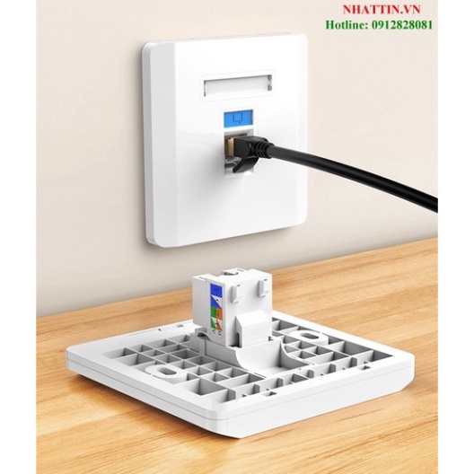 Mặt và hạt mạng âm tường Ugreen 80178, Ugreen 80180 cao cấp  - Phân Phối Chính Hãng