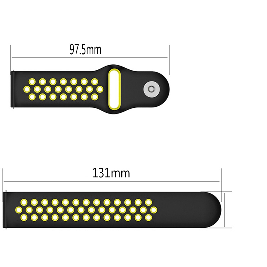 Dây Đeo Thay Thế Chất Liệu Silicon Thiết Kế Nhiều Lỗ Thời Trang Cho Đồng Hồ Thông Minh Haylou Ls05